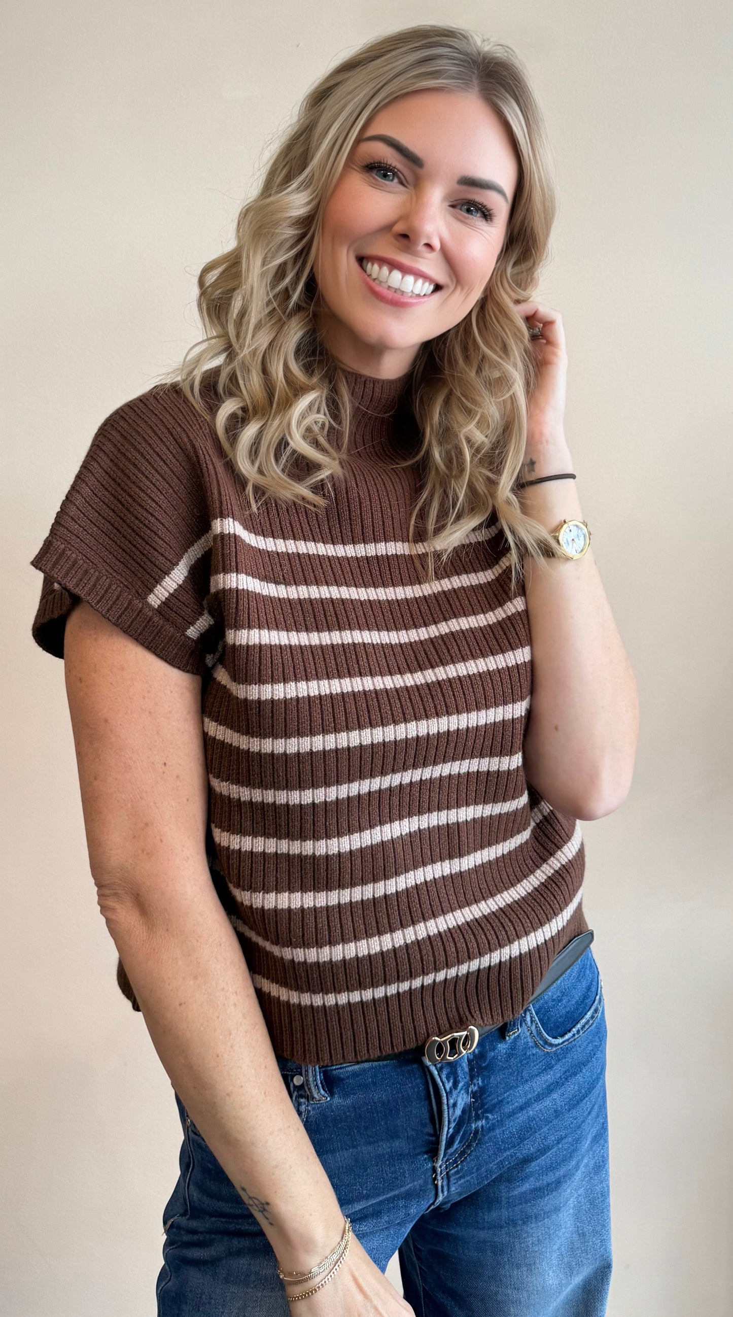 The Penny Short Sleeve Sweater
