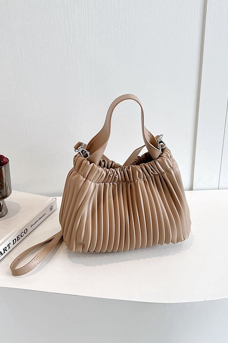 Sabrina Pleated Vegan Leather Purse