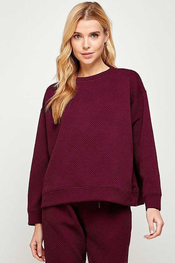 Phoebe Quilted Sweatshirt