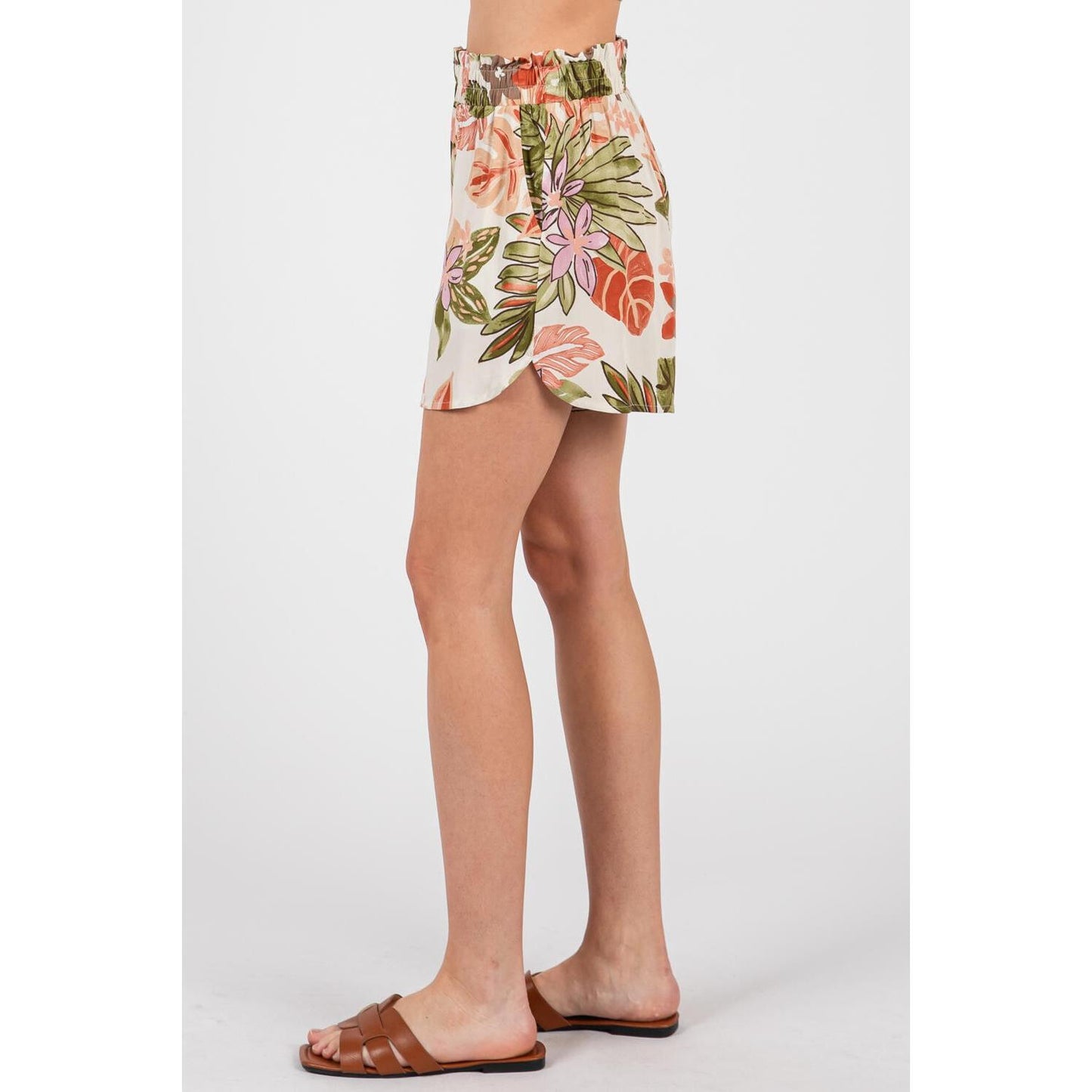 Dauphine Tropical Print Shorts
