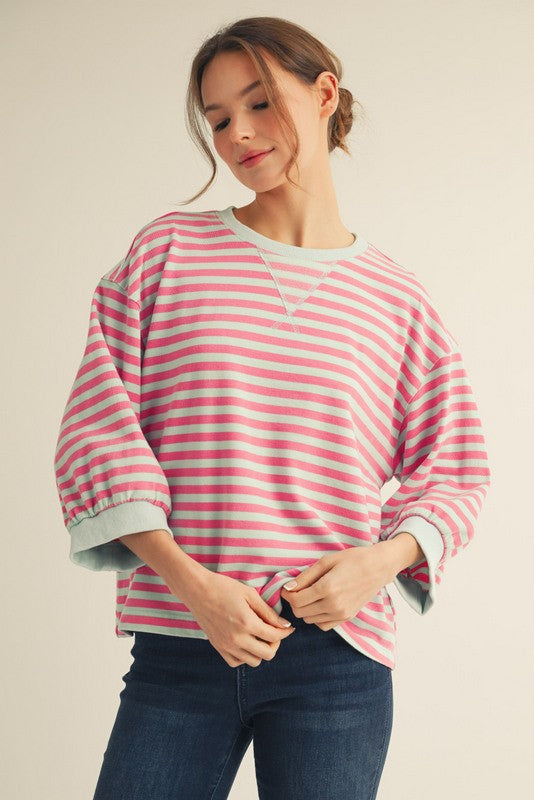 Camden Striped Sweatshirt