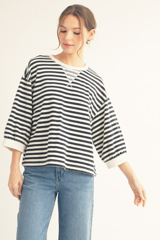 Camden Striped Sweatshirt