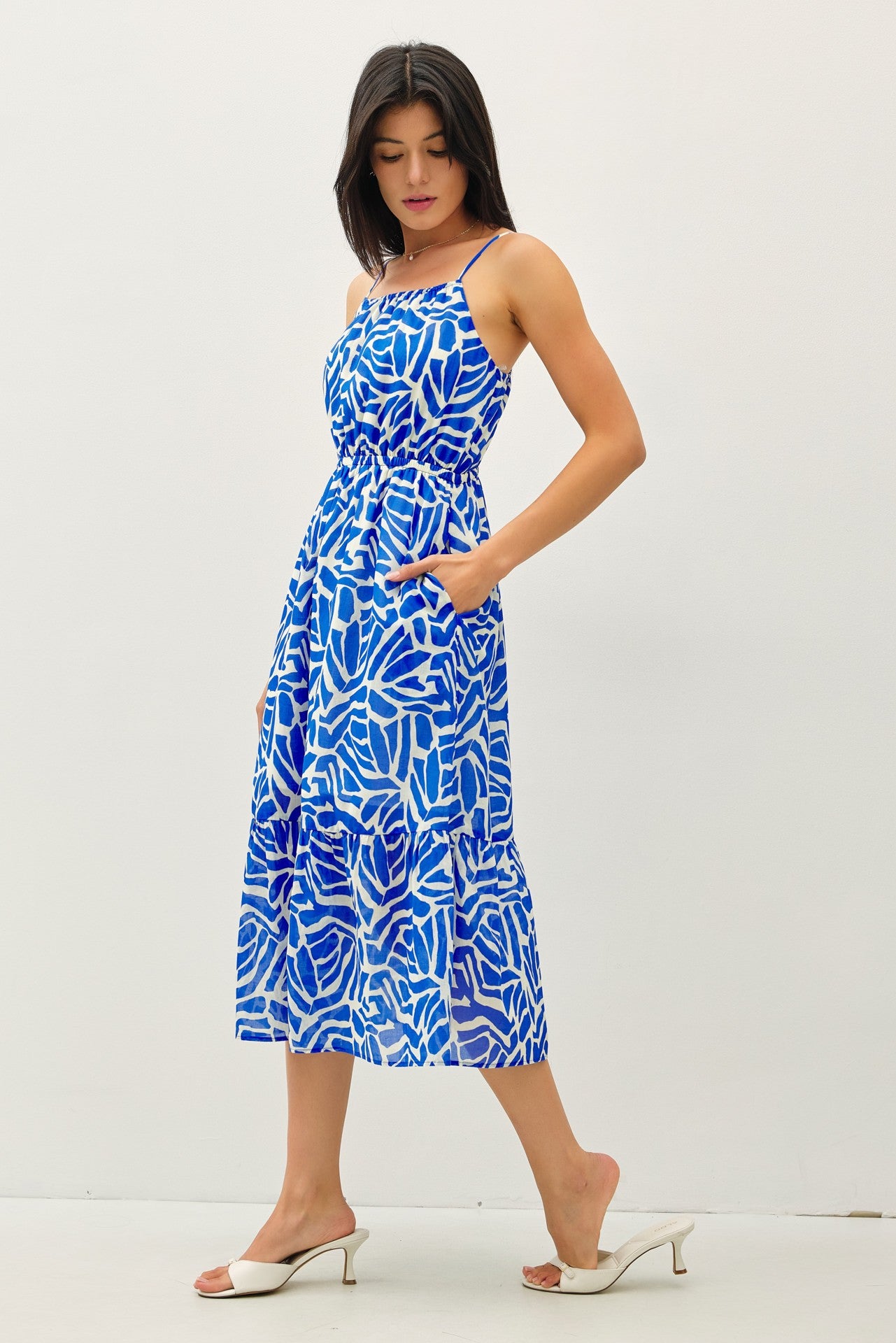 Lotus Garden Midi Dress