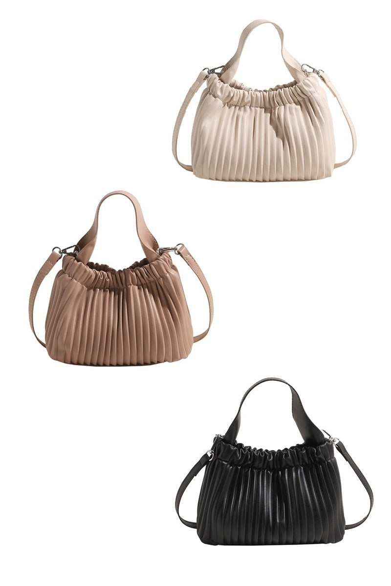 Sabrina Pleated Vegan Leather Purse