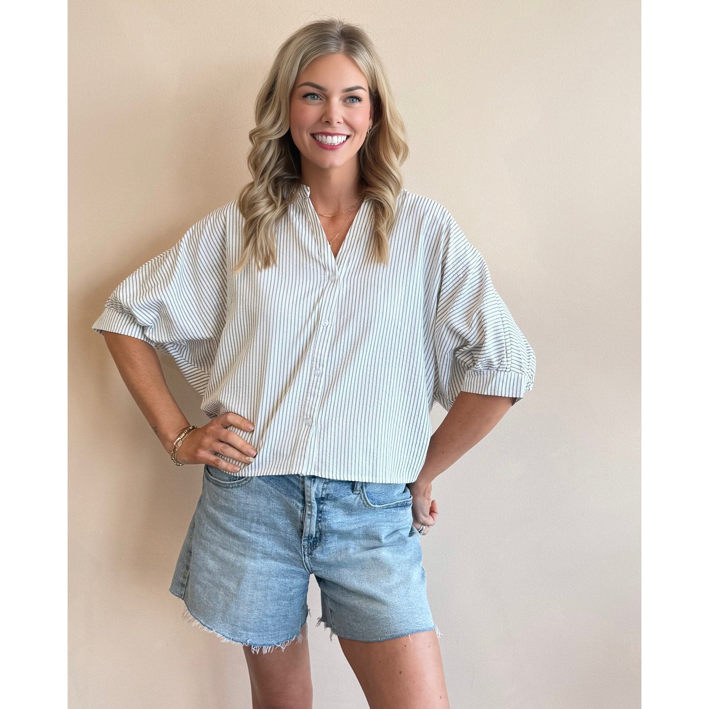 Sea Breeze Striped Top