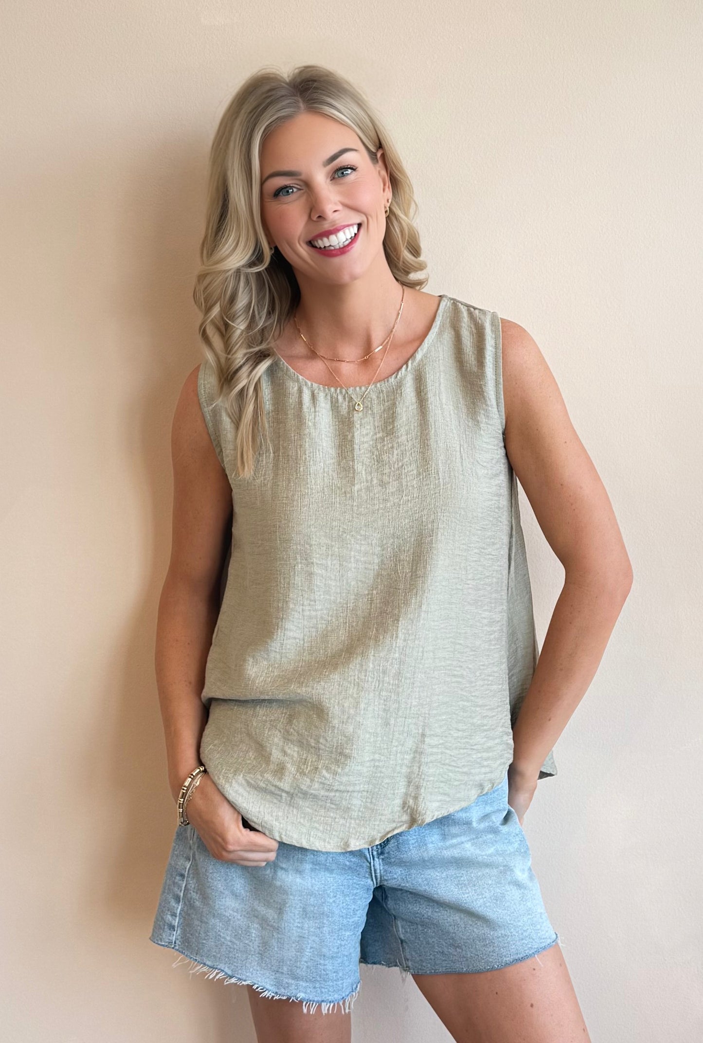 Breezy Sleeveless Blouse