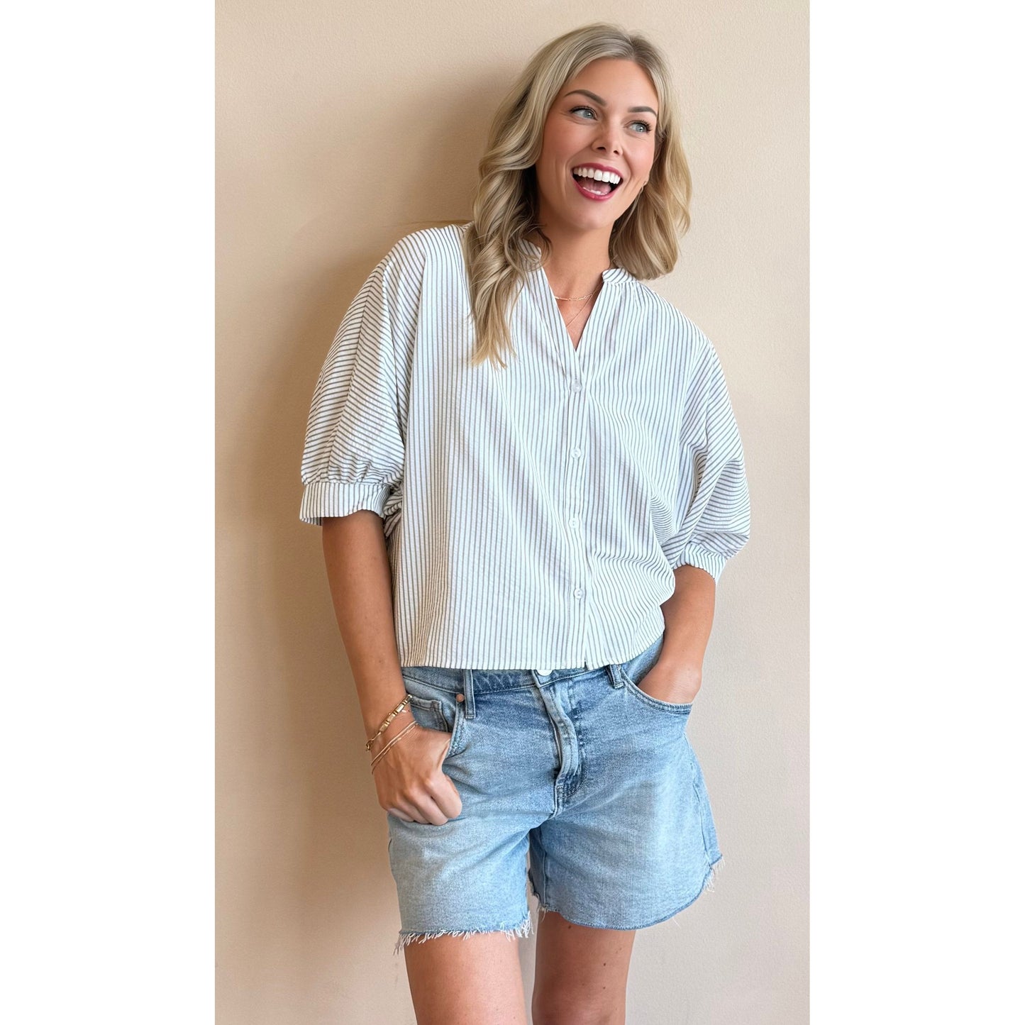 Sea Breeze Striped Top