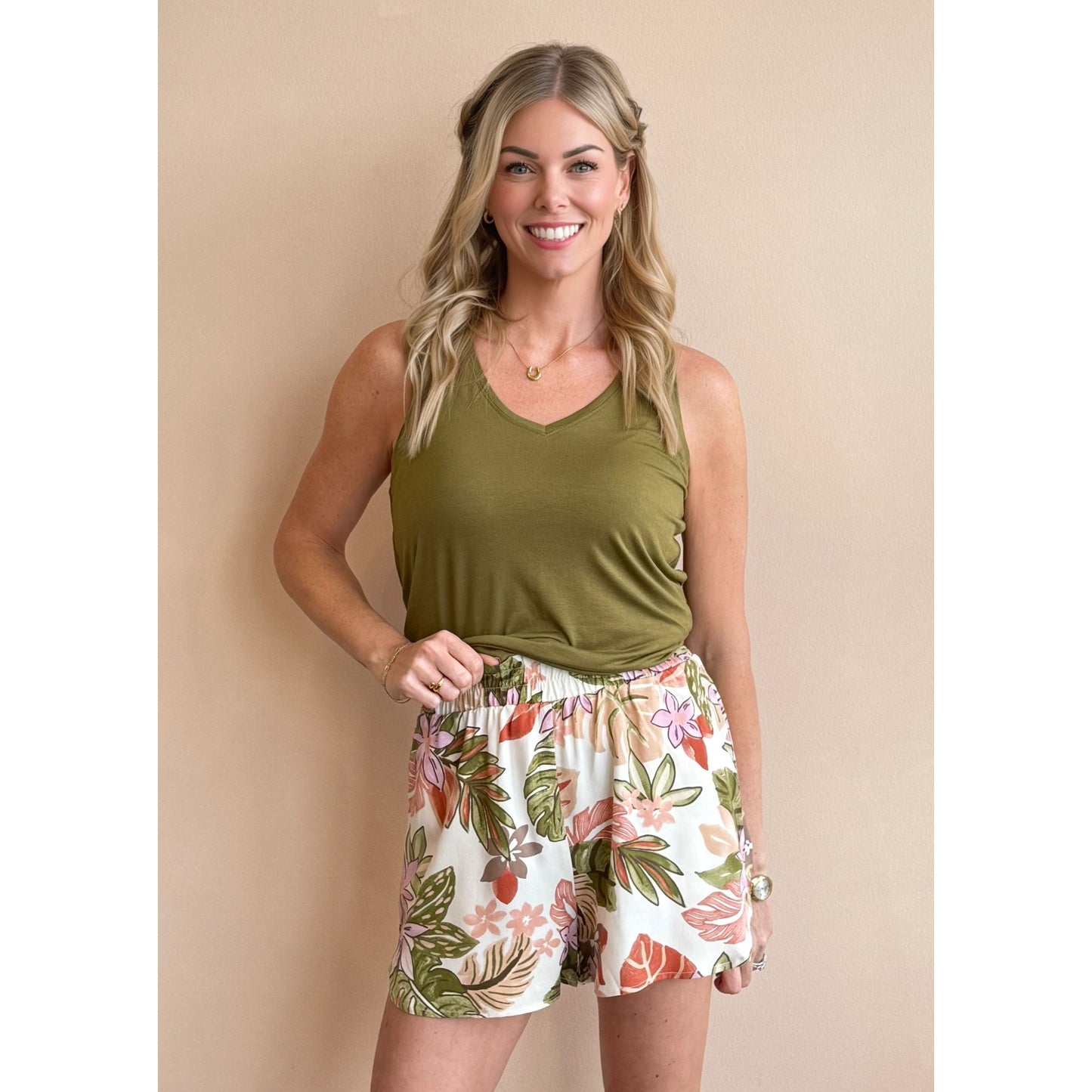 Dauphine Tropical Print Shorts