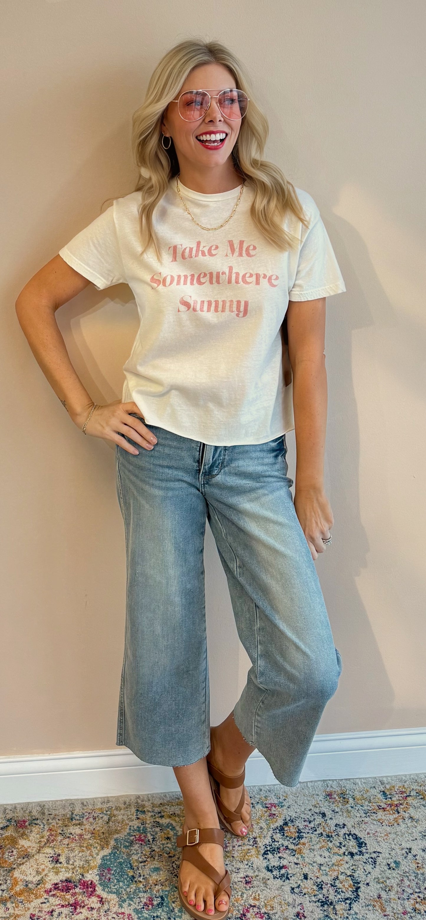Take Me Somewhere Sunny Tee