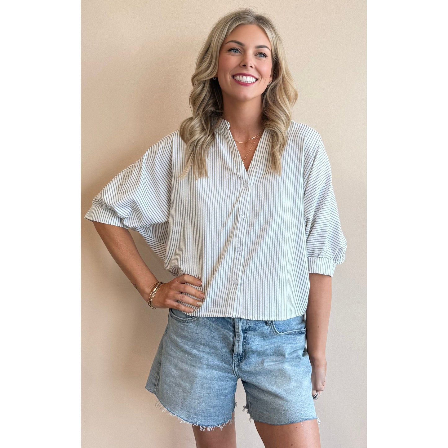 Sea Breeze Striped Top
