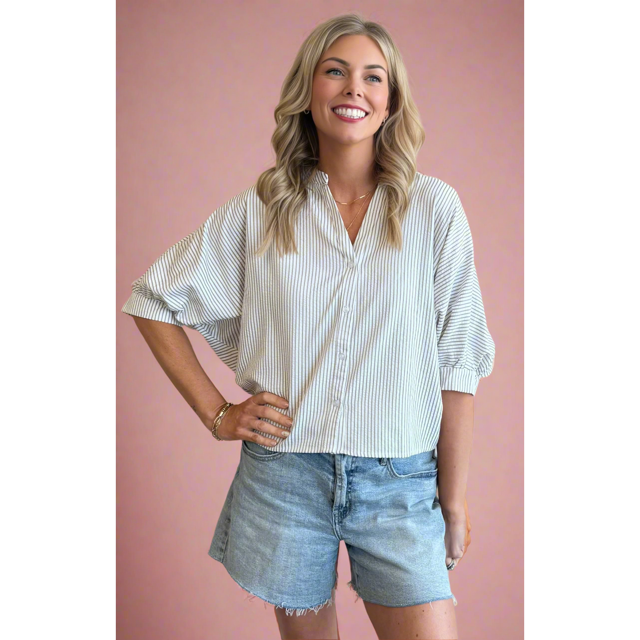 Sea Breeze Striped Top