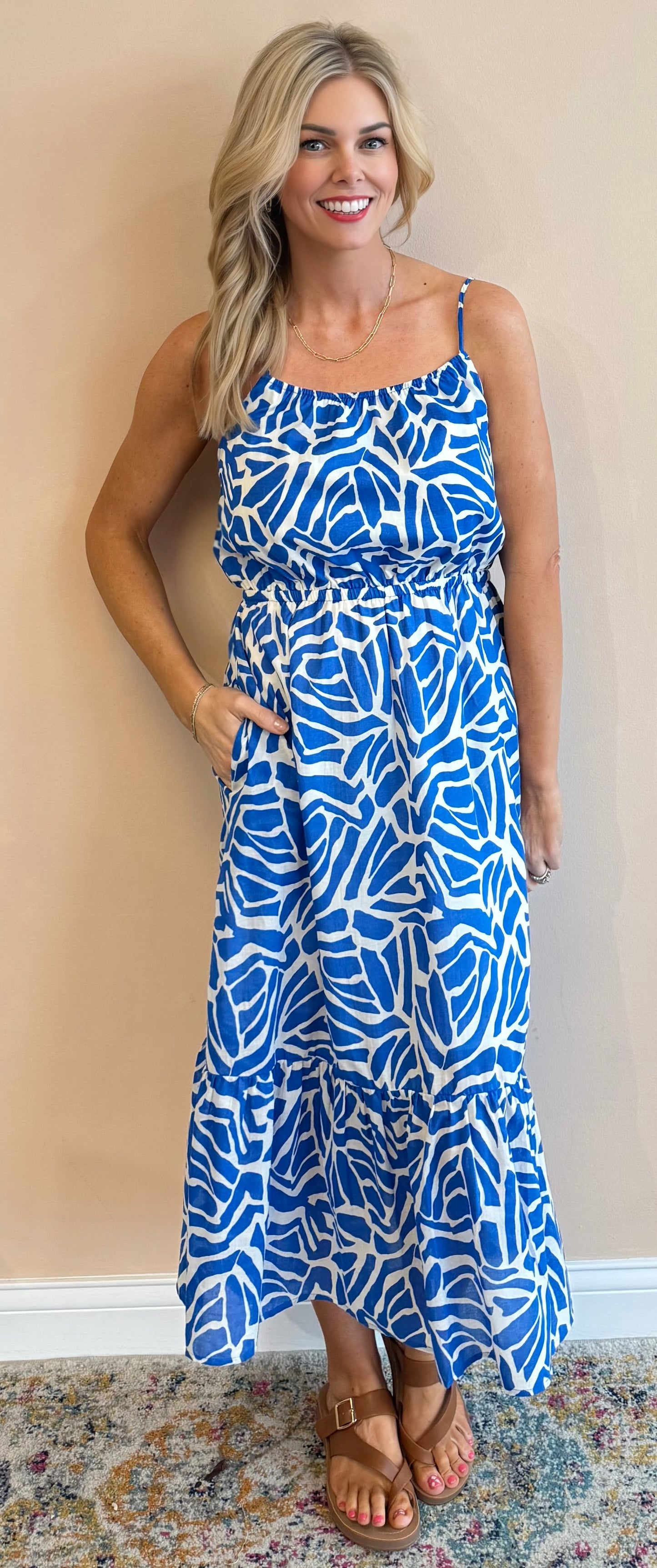 Lotus Garden Midi Dress