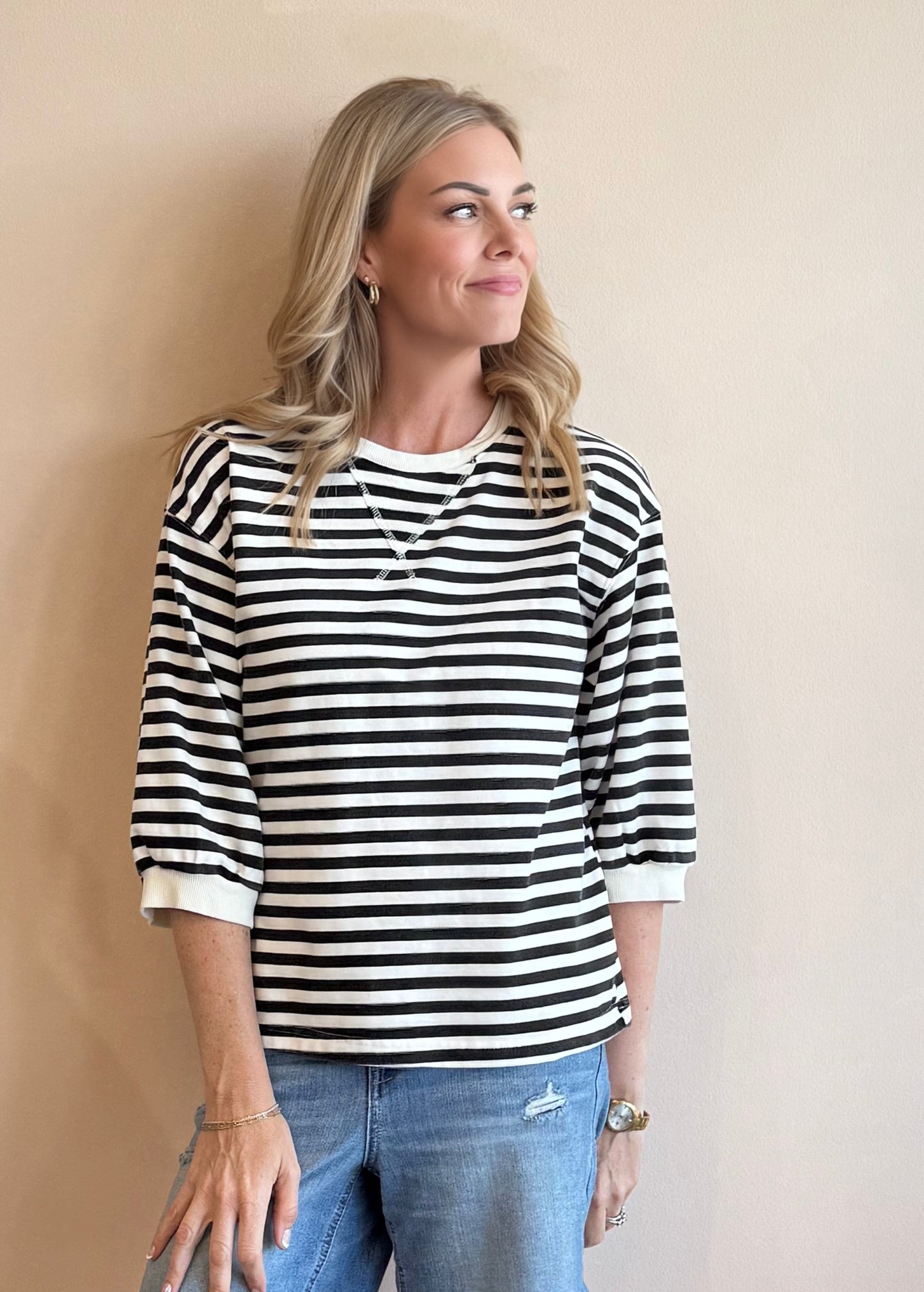 Camden Striped Sweatshirt