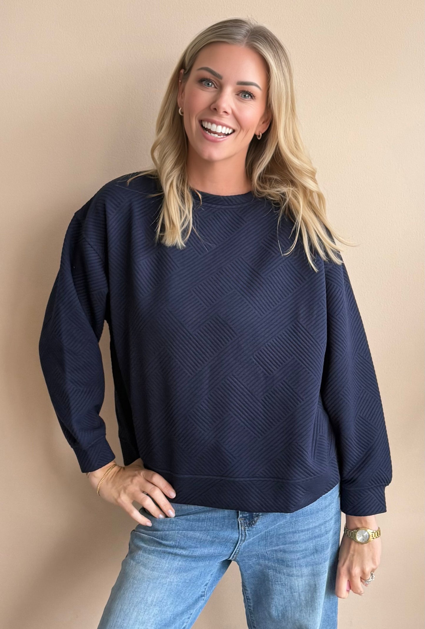 Phoebe Quilted Sweatshirt