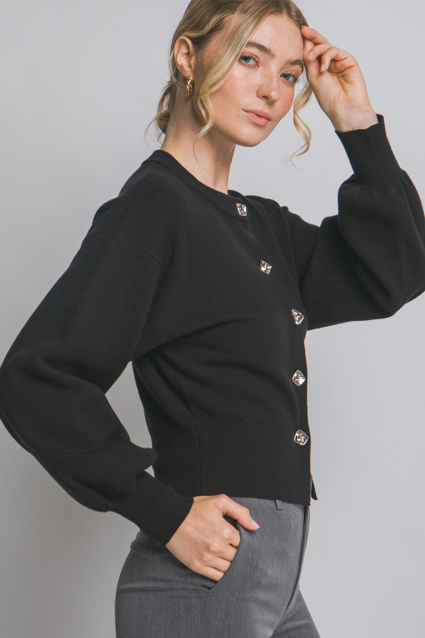 Kennedy Button Front Cardigan