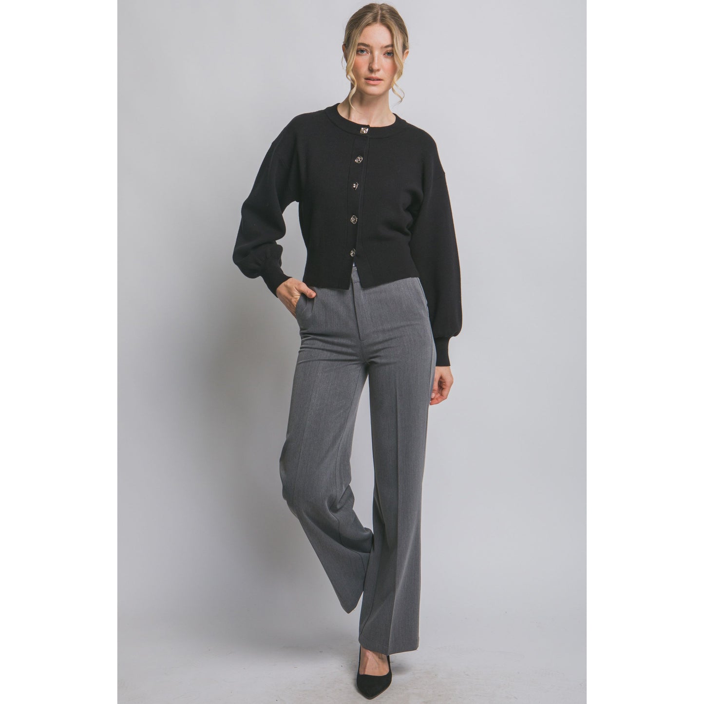 Kennedy Button Front Cardigan