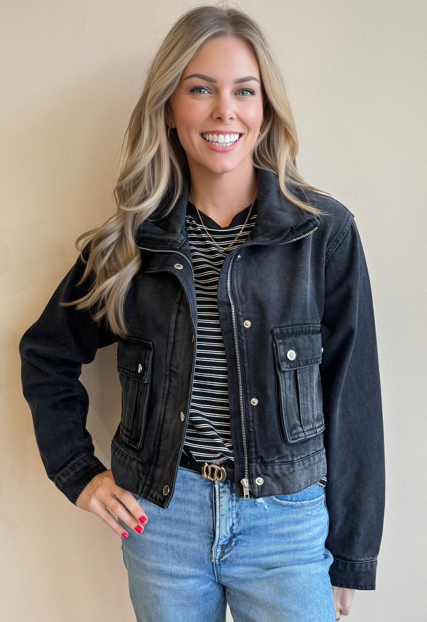 Rowan Cropped Denim Jacket