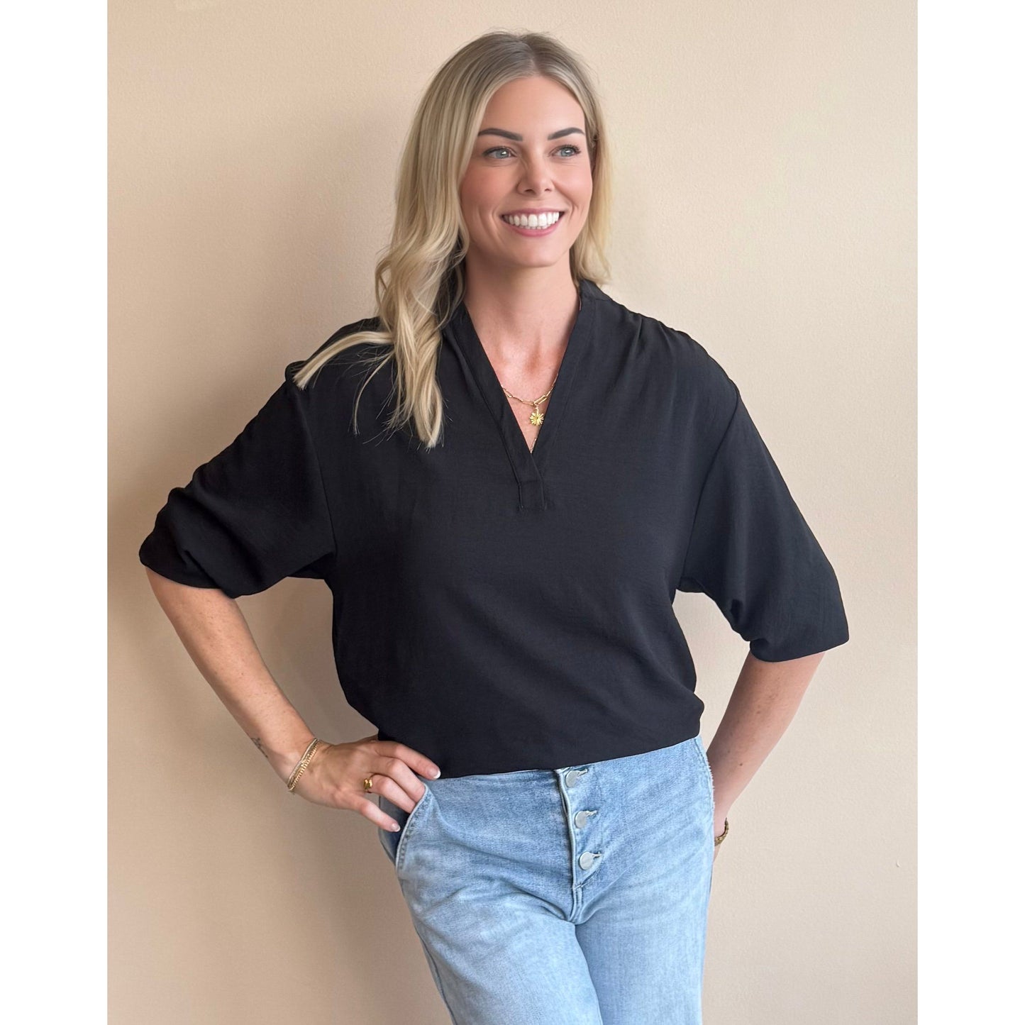 Anna 3/4 Sleeve Top