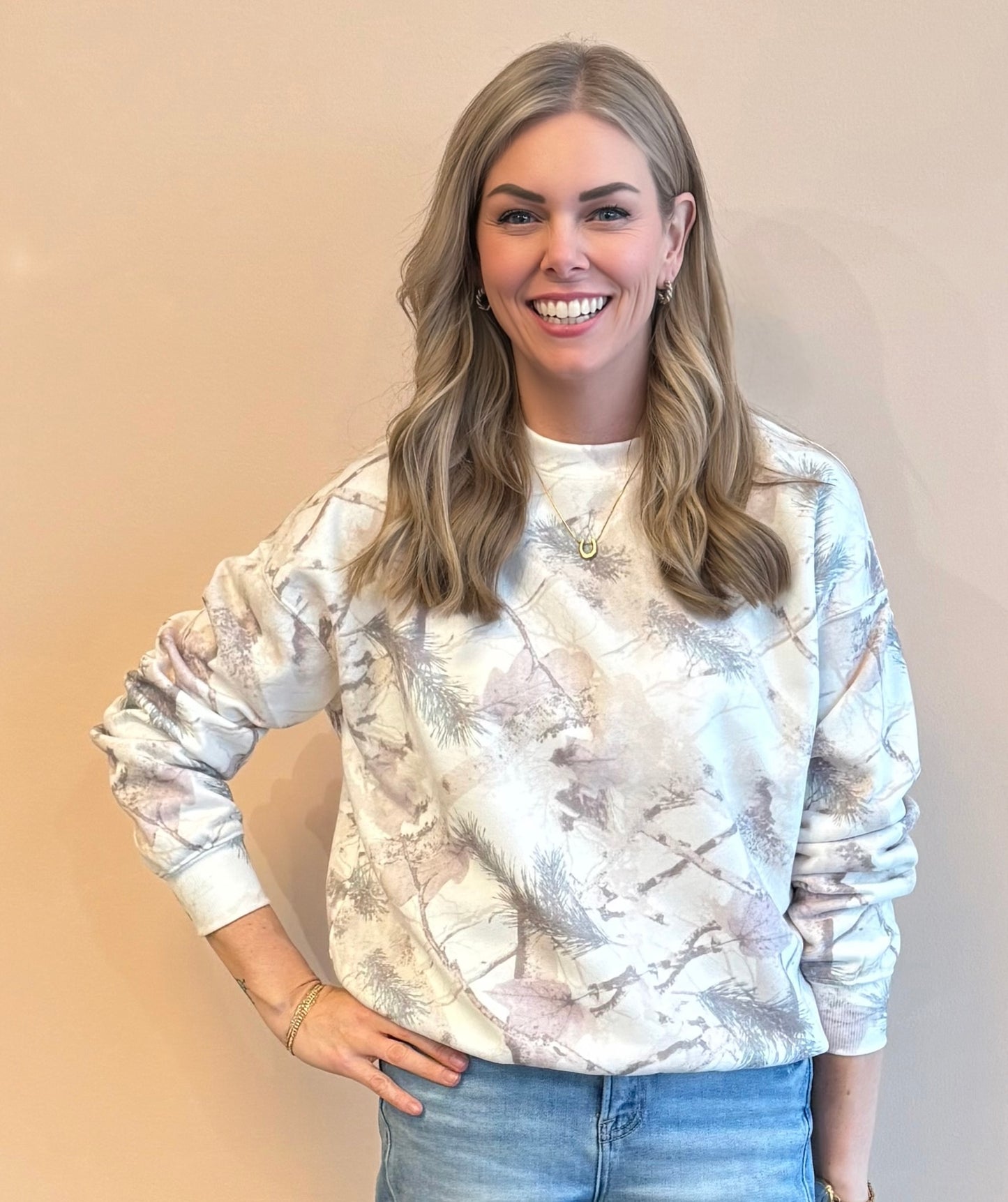 Sweet Forest Printed Sweatshirt