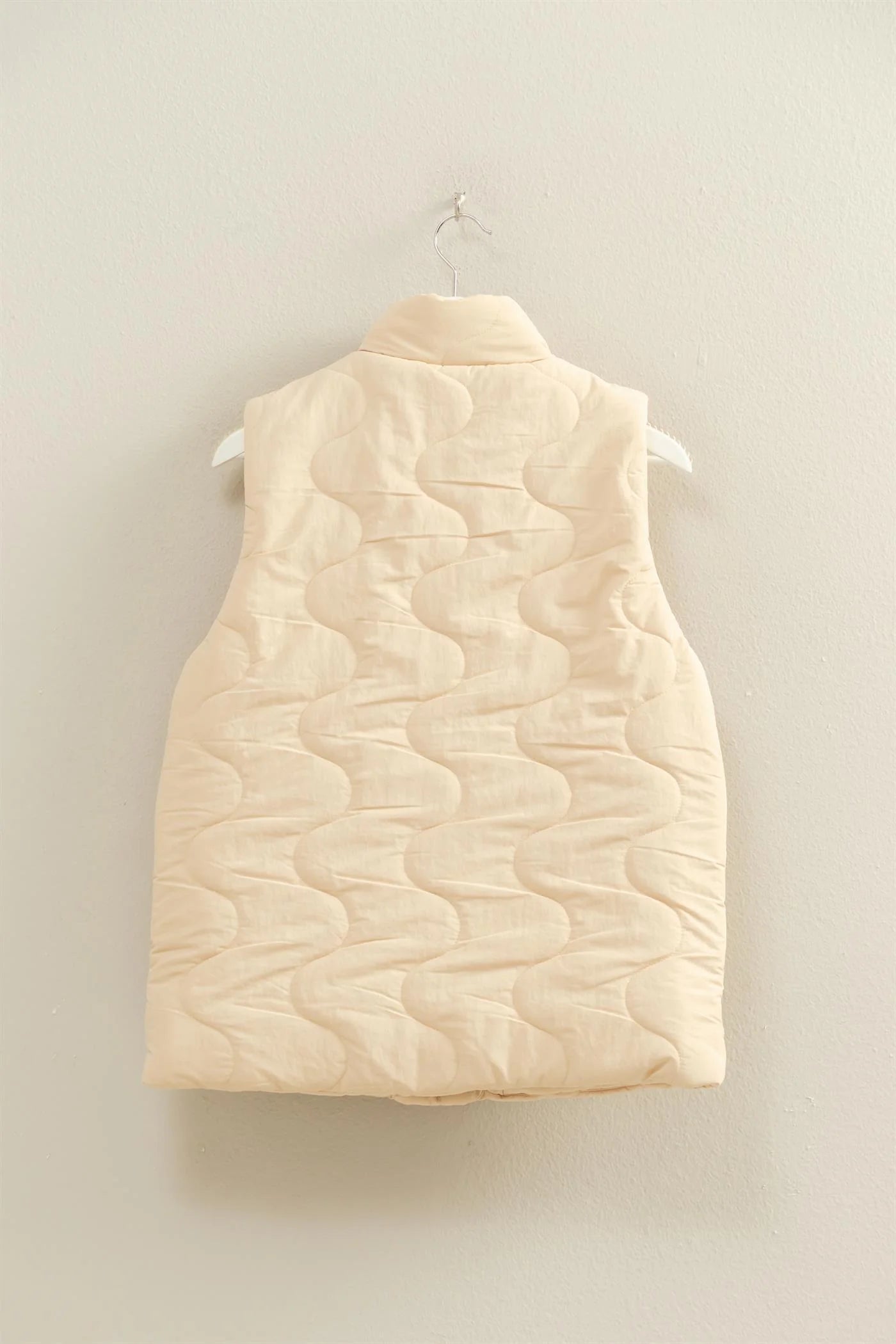 Wave Quilted Puffer Vest