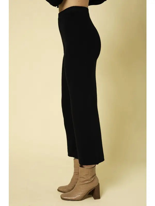 Wide Leg Sweater Pant