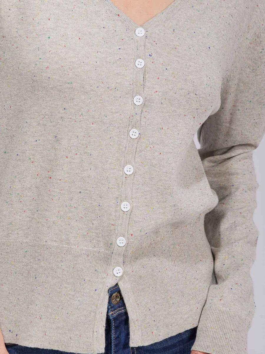 Amber V-Neck Button Up Top