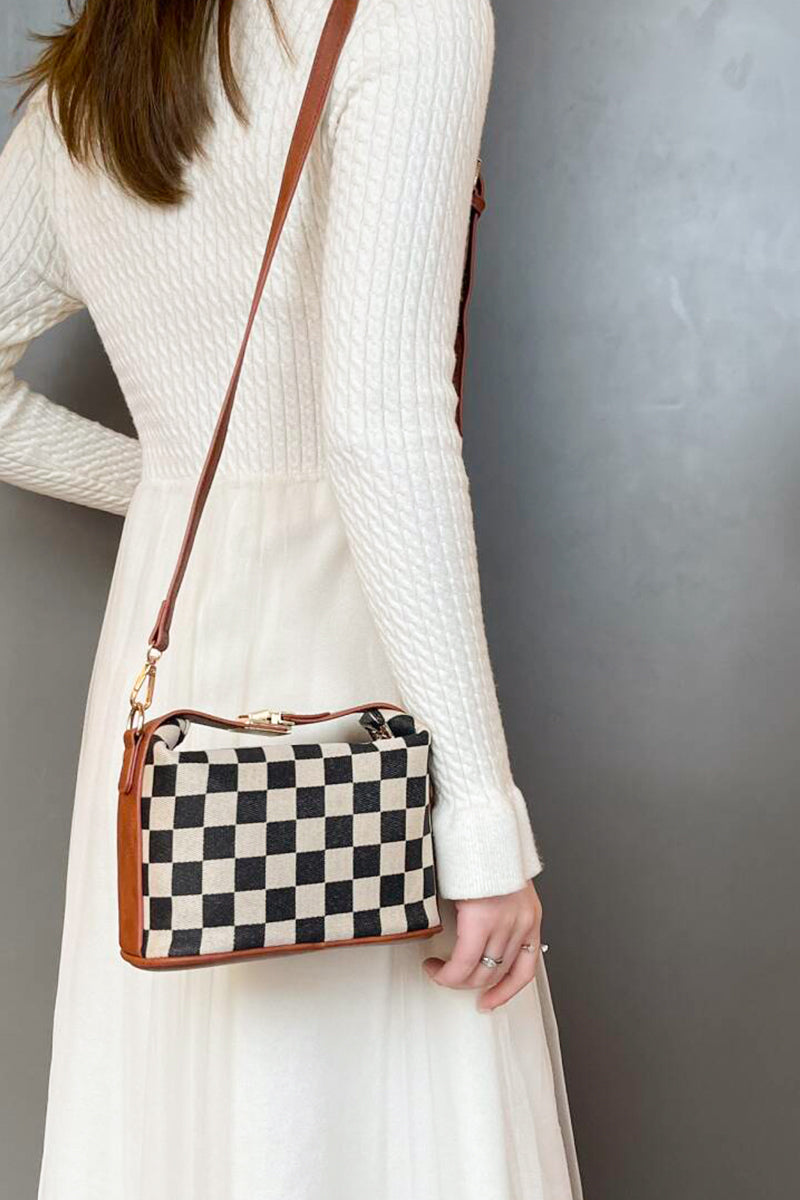 Maddie Checkerboard Purse