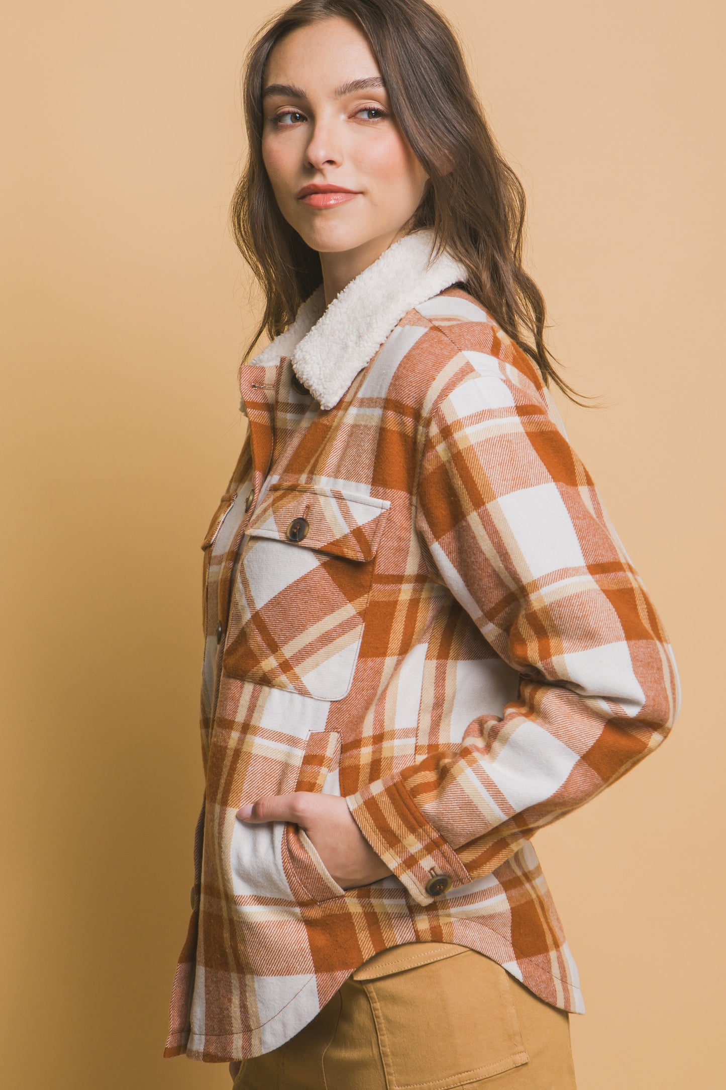 Sherpa Plaid Shacket
