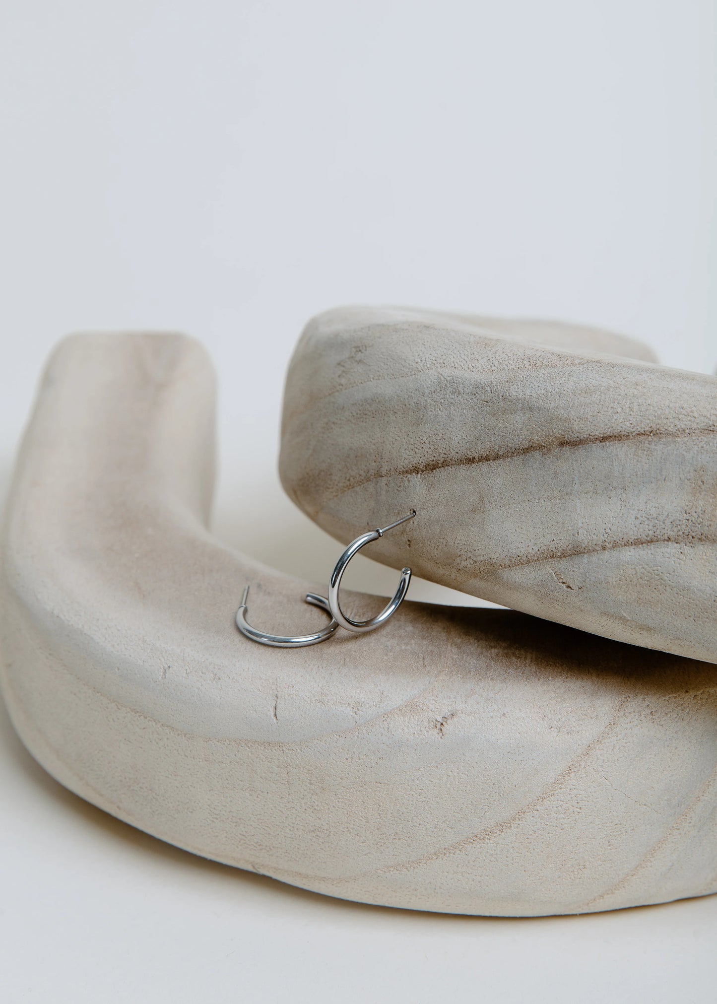 Cameron Mini Hoop Silver