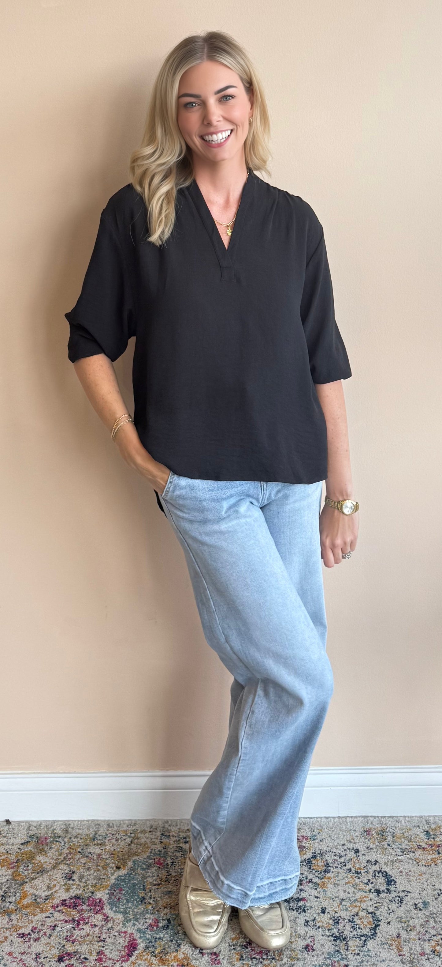Anna 3/4 Sleeve Top