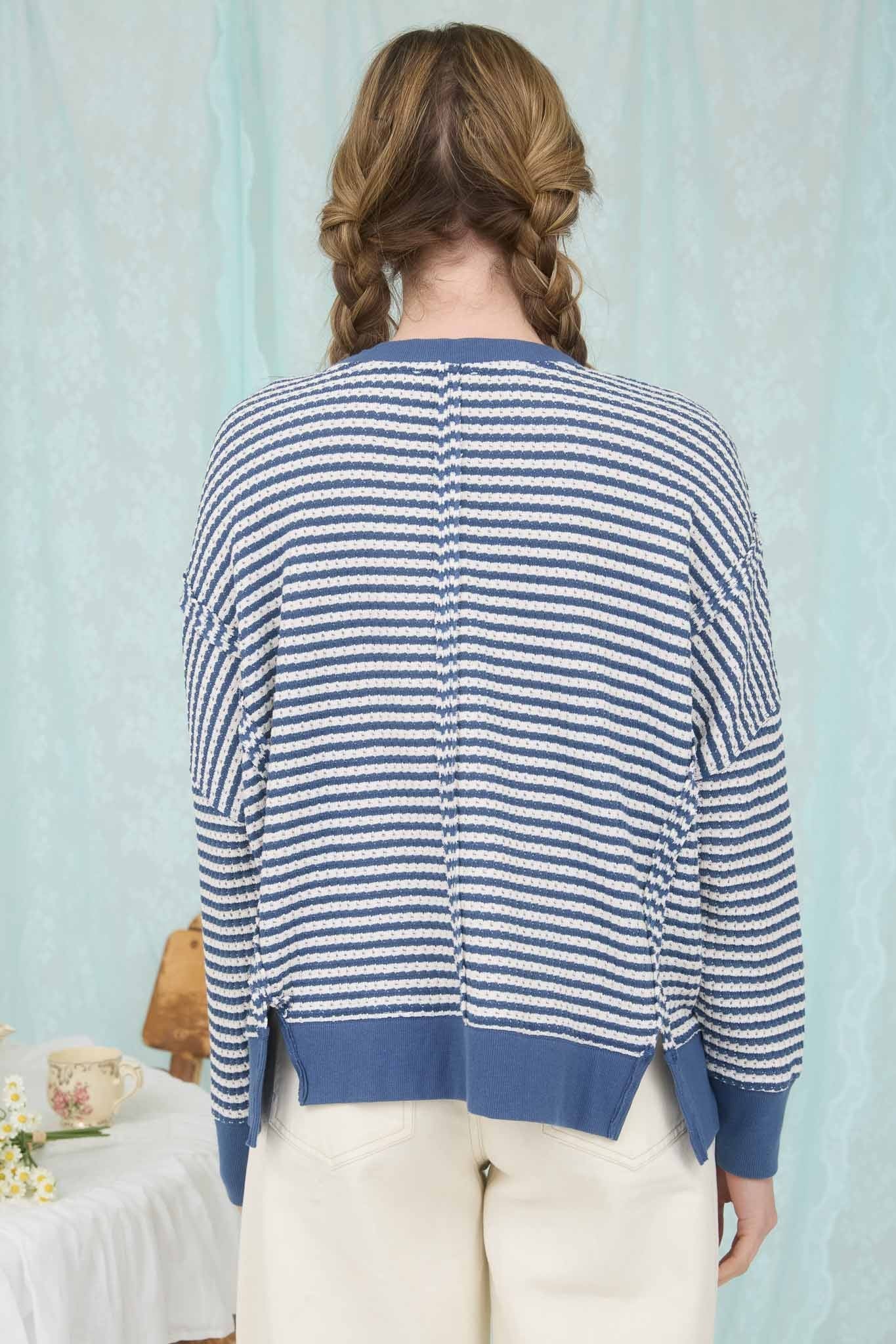Daisy Striped Sweater