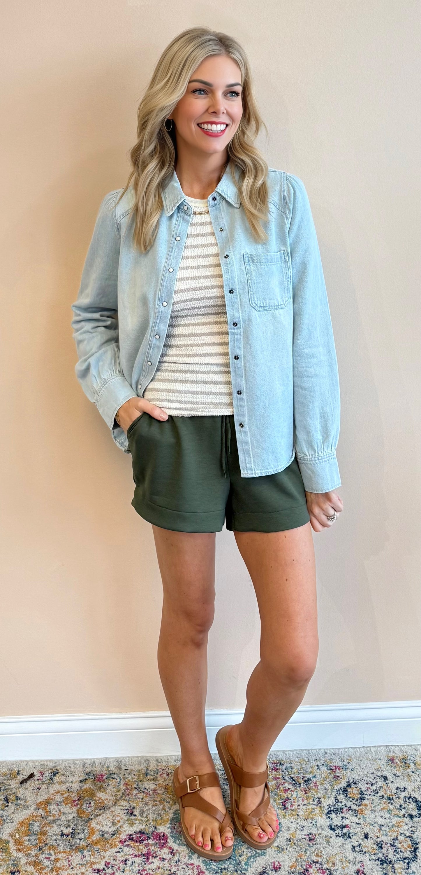 Scuba Drawstring Shorts