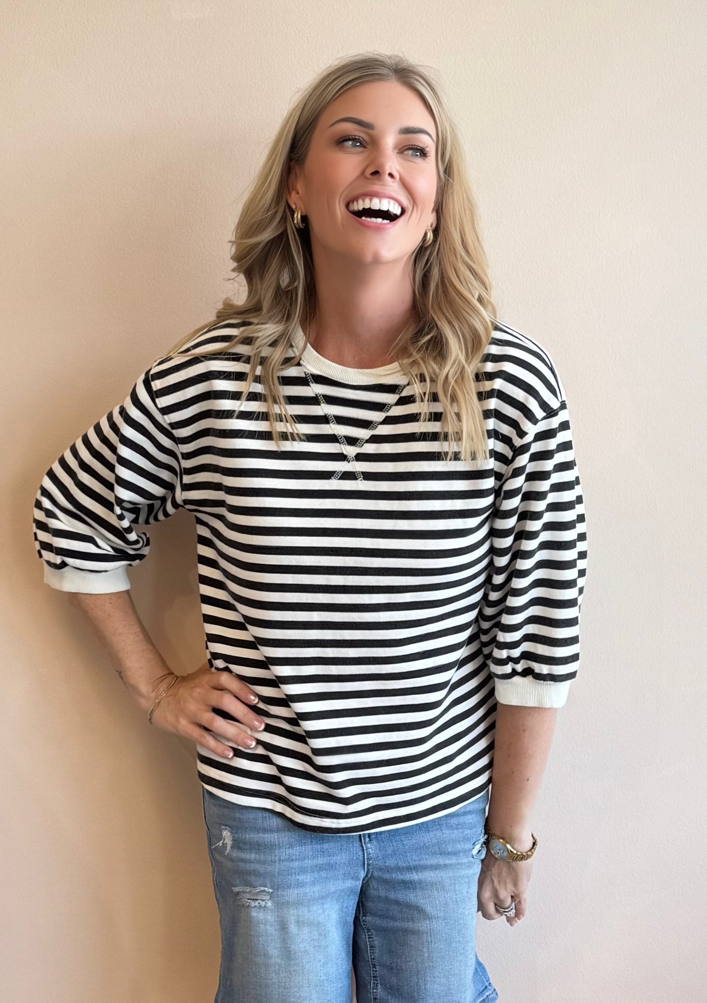 Camden Striped Sweatshirt