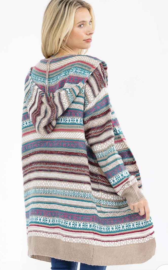 Dakota Striped Cardigan