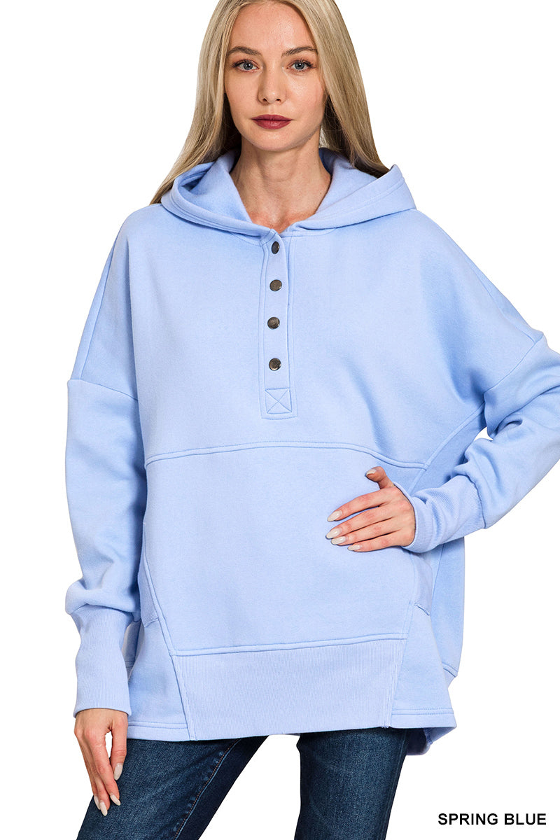 Rachel Snap Hoodie