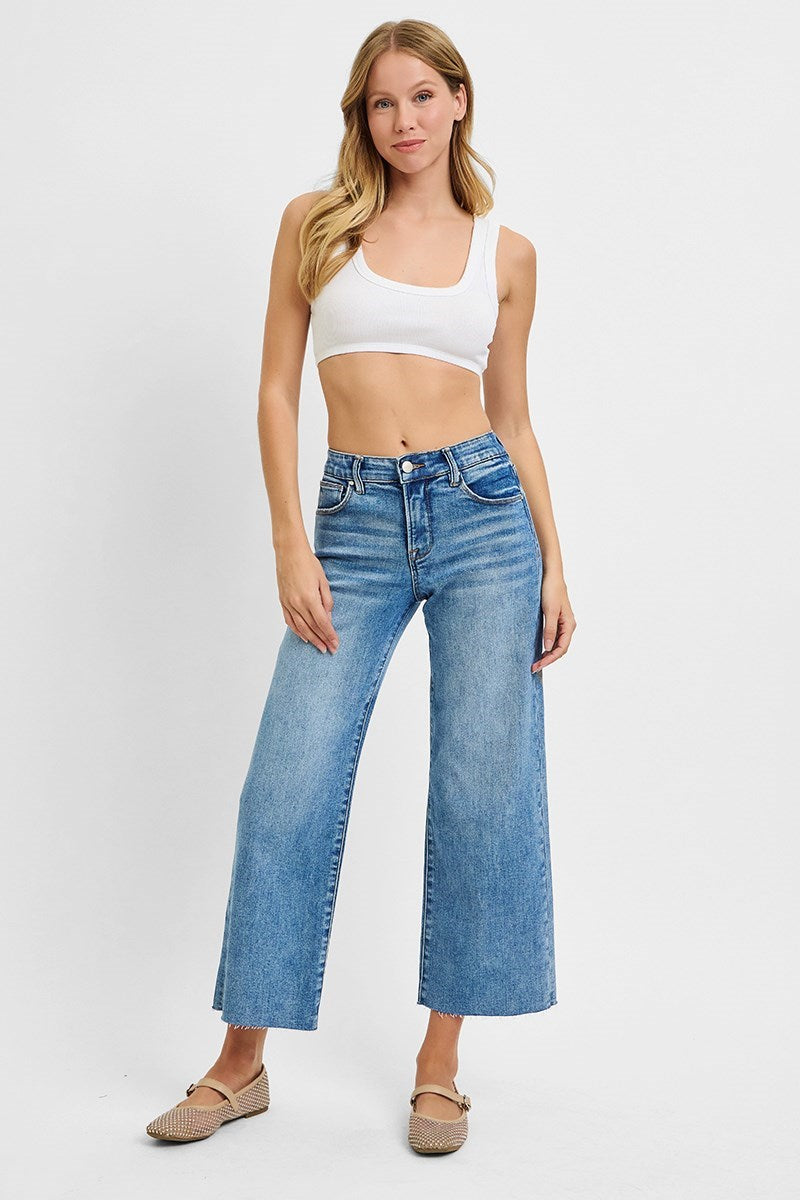 Risen Clara TC Wide Leg Crop Jeans