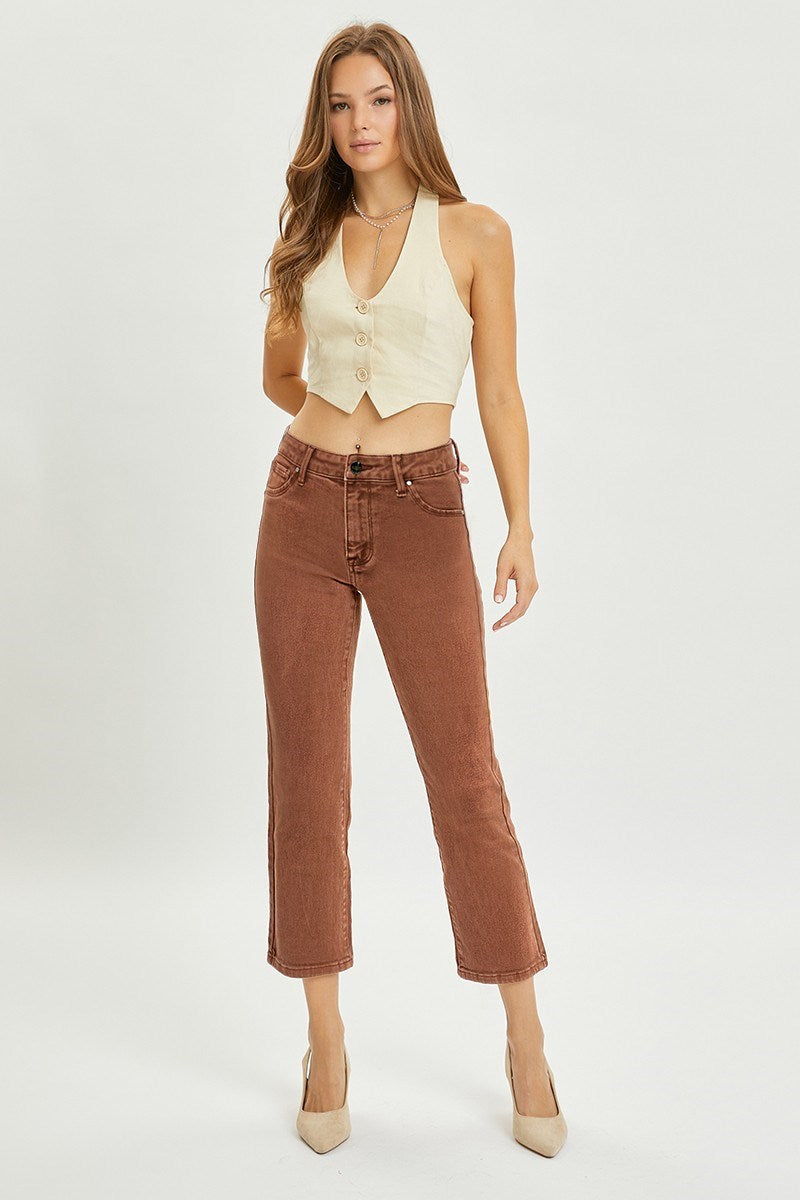 Risen Sabrina Straight Crop Jean