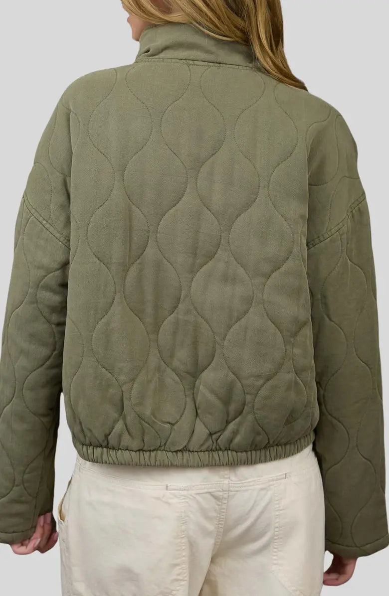 The Quilted Tie Front Jacket