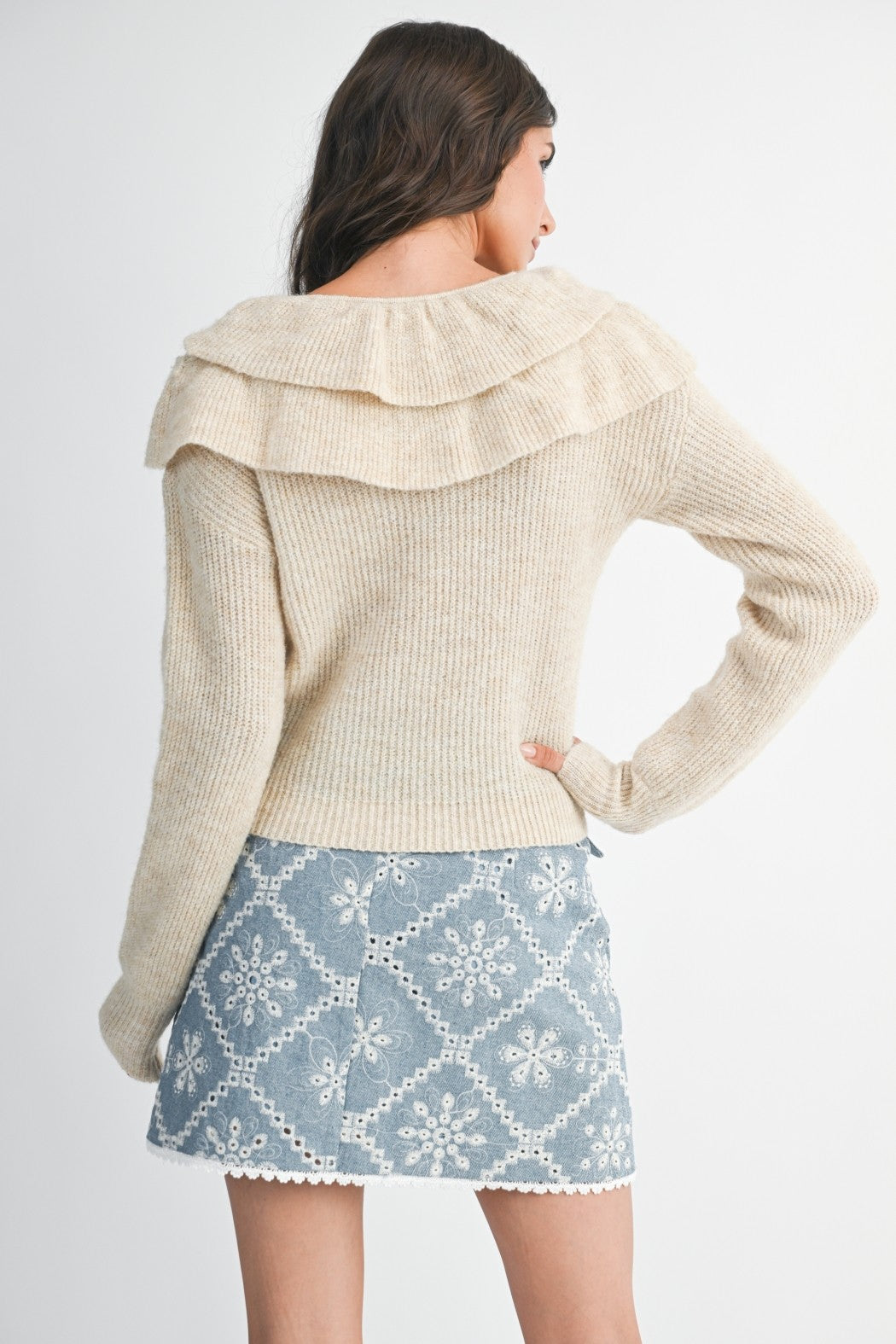 Felicity Ruffle Sweater