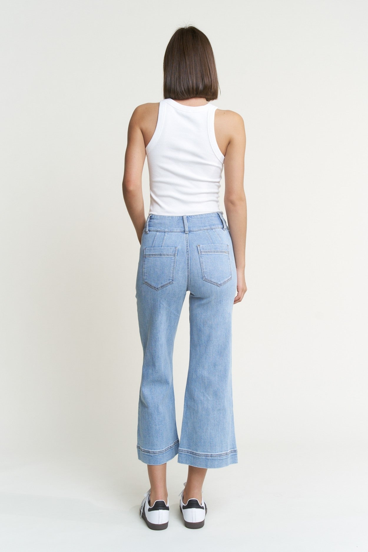 Mica Jane Wide Leg Crop Jeans