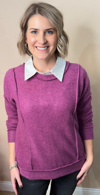 Hacci Drop Shoulder Top