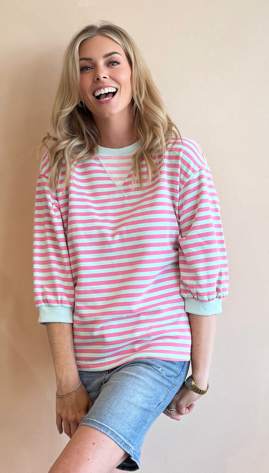 Camden Striped Sweatshirt