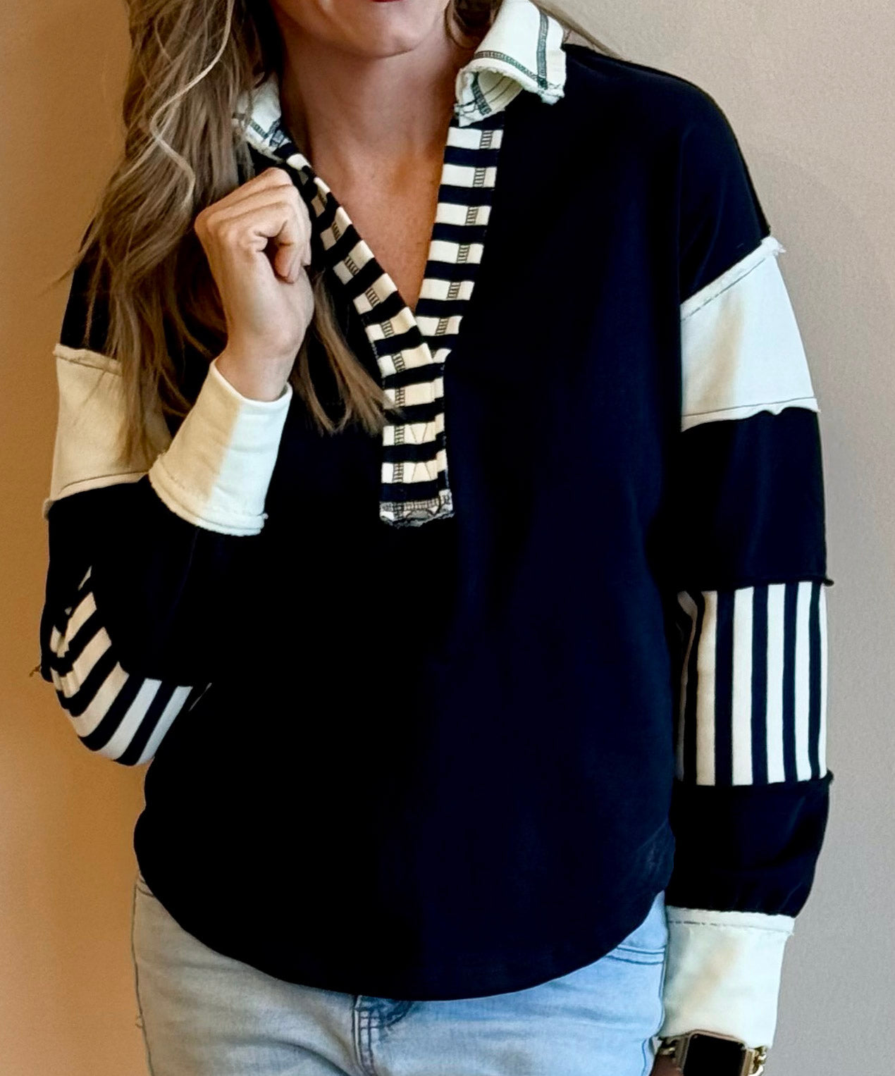 Polly Striped Sweatshirt