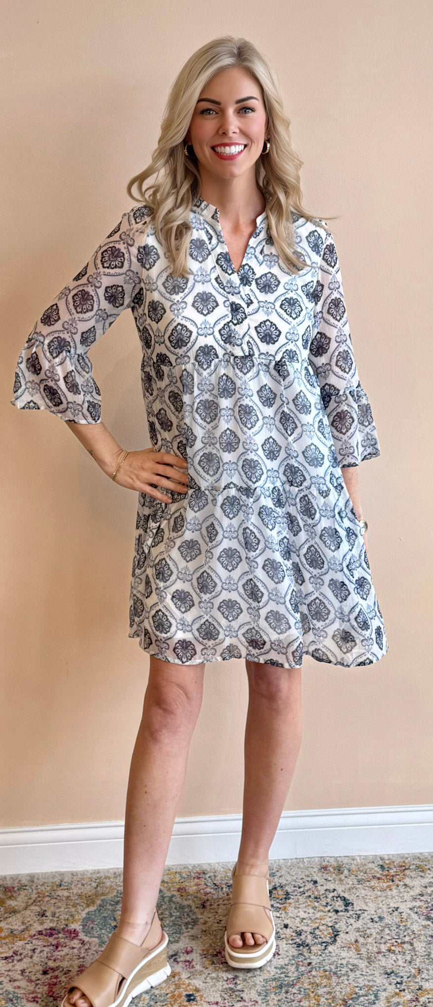 Vero Moda Milla 3/4 Sleeve Dress