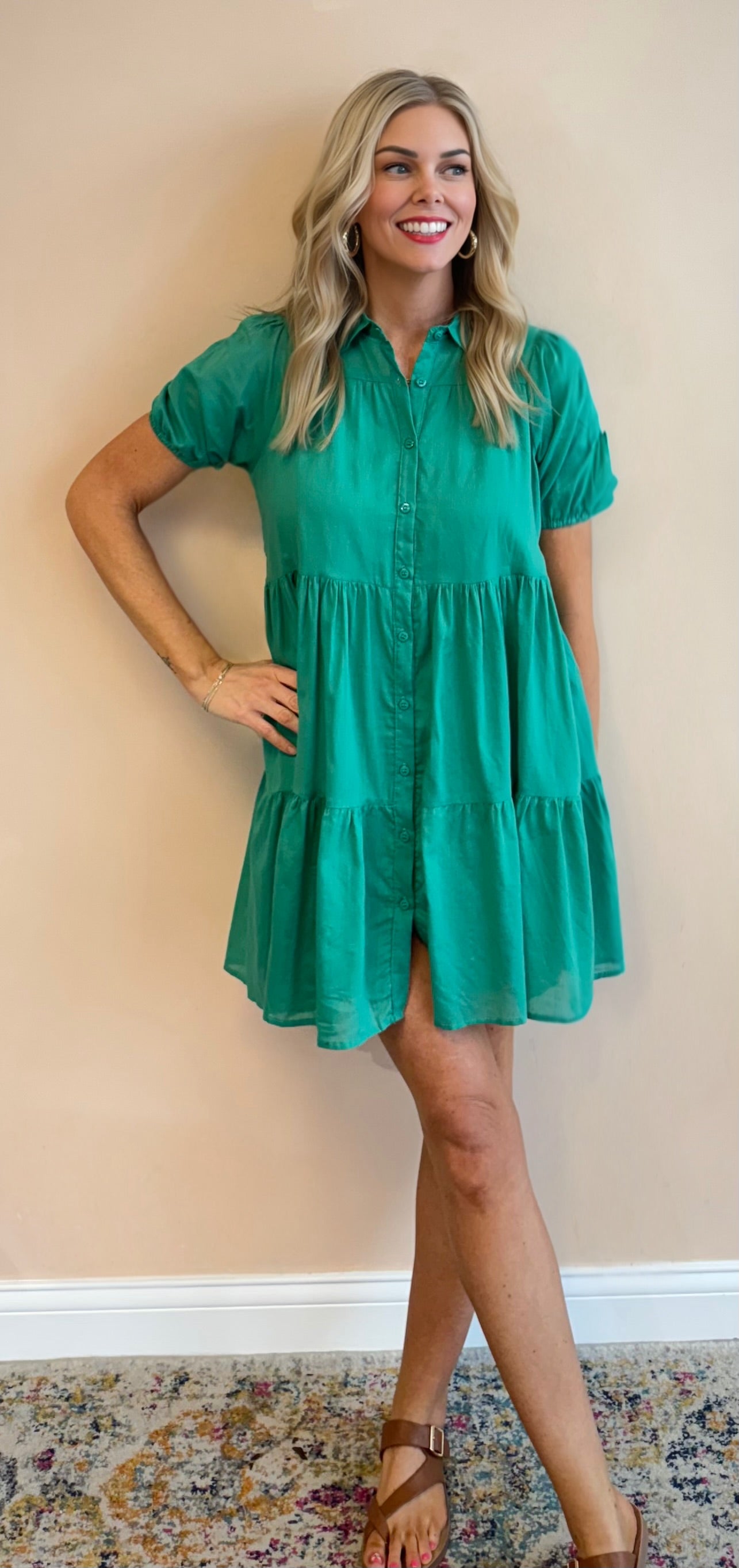 Garden Party Puff Sleeve Dress