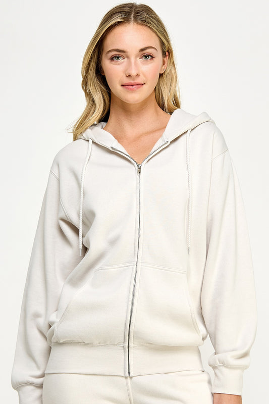 Bonfire Boyfriend Zip Up Sweatshirt