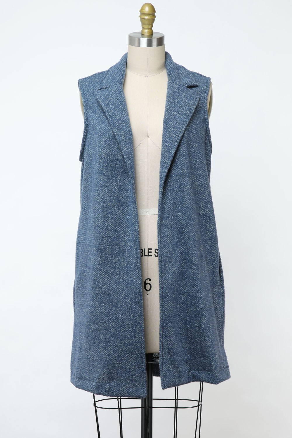 Bianca Brushed Sleeveless Cardigan