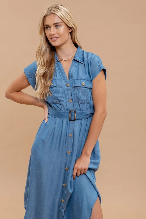 Kathryn Tencel Midi Dress