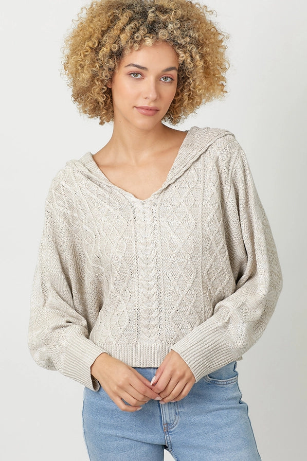 Dolman Sleeve Hoodie Sweater