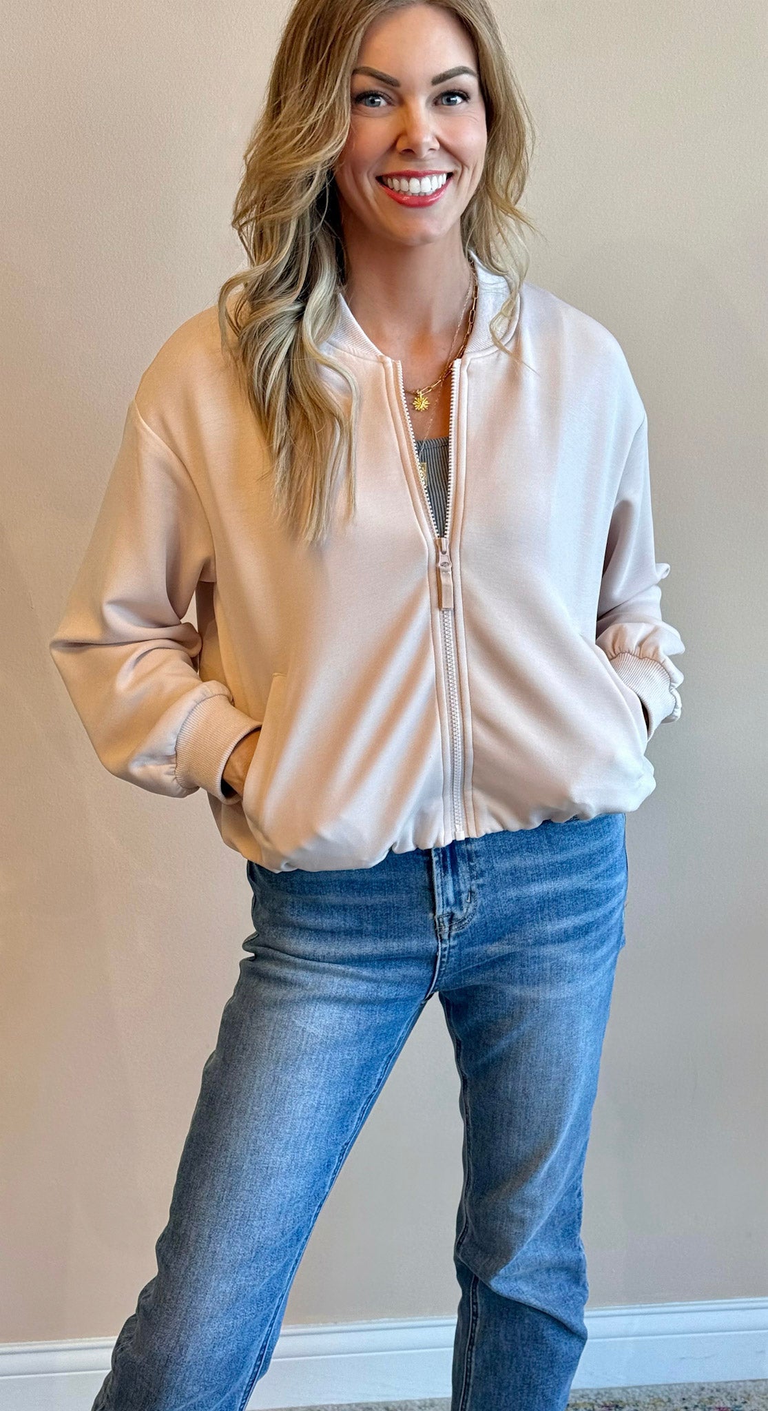 Luxe Modal Bomber Jacket